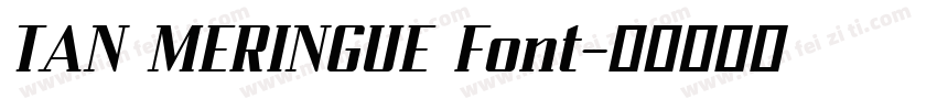 TAN MERINGUE Font字体转换